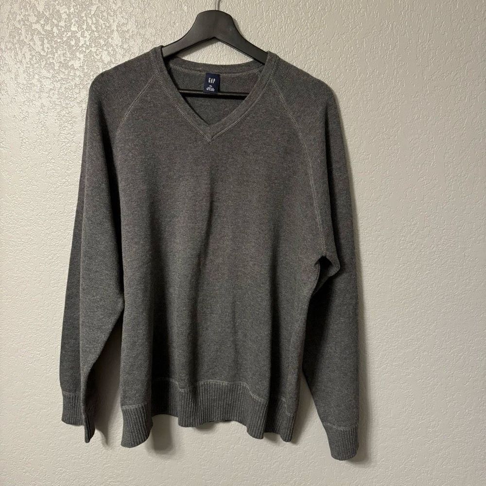 Vintage Gap Men’s Grey Cotton/Wool Sweater Size XL